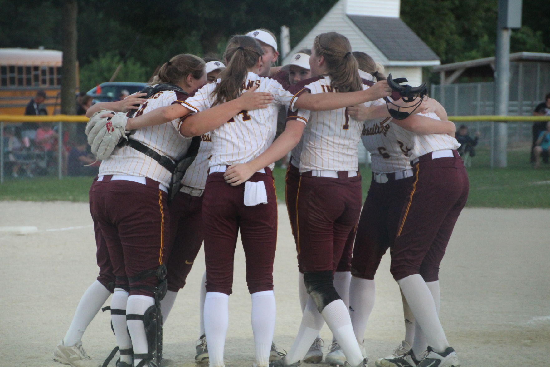 Celebration huddle